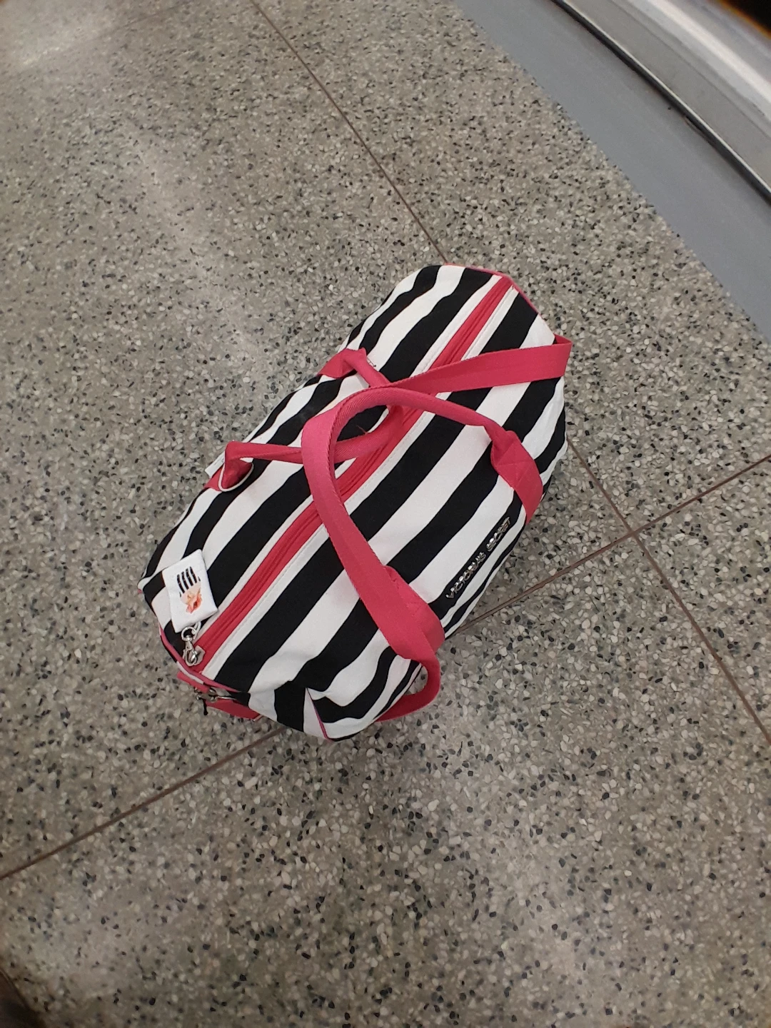 Victoria's Secret Striped Duffel Bag - photo 3