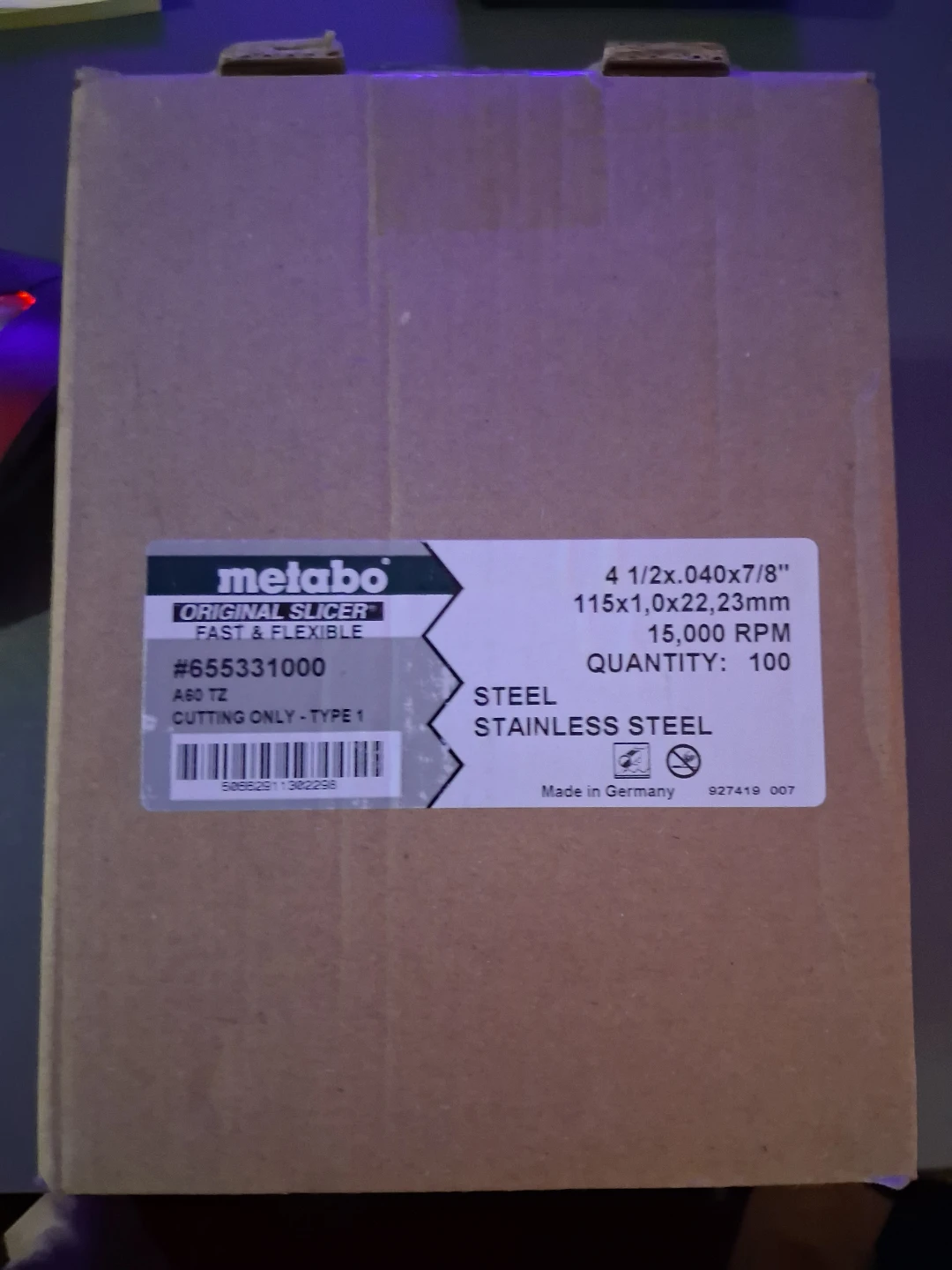 Metabo Original Slicer Cutting Discs - 100 Pack - photo 2
