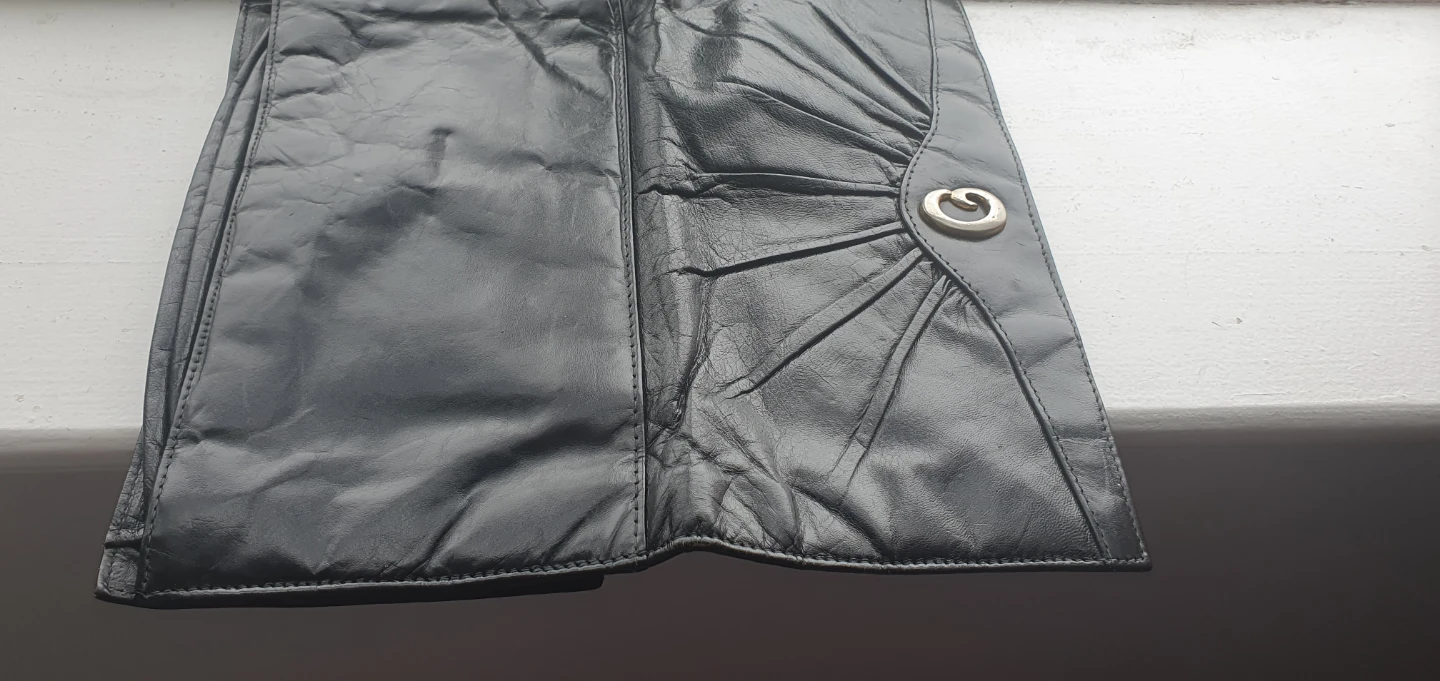 Black Leather Clutch/Wallet - photo 3