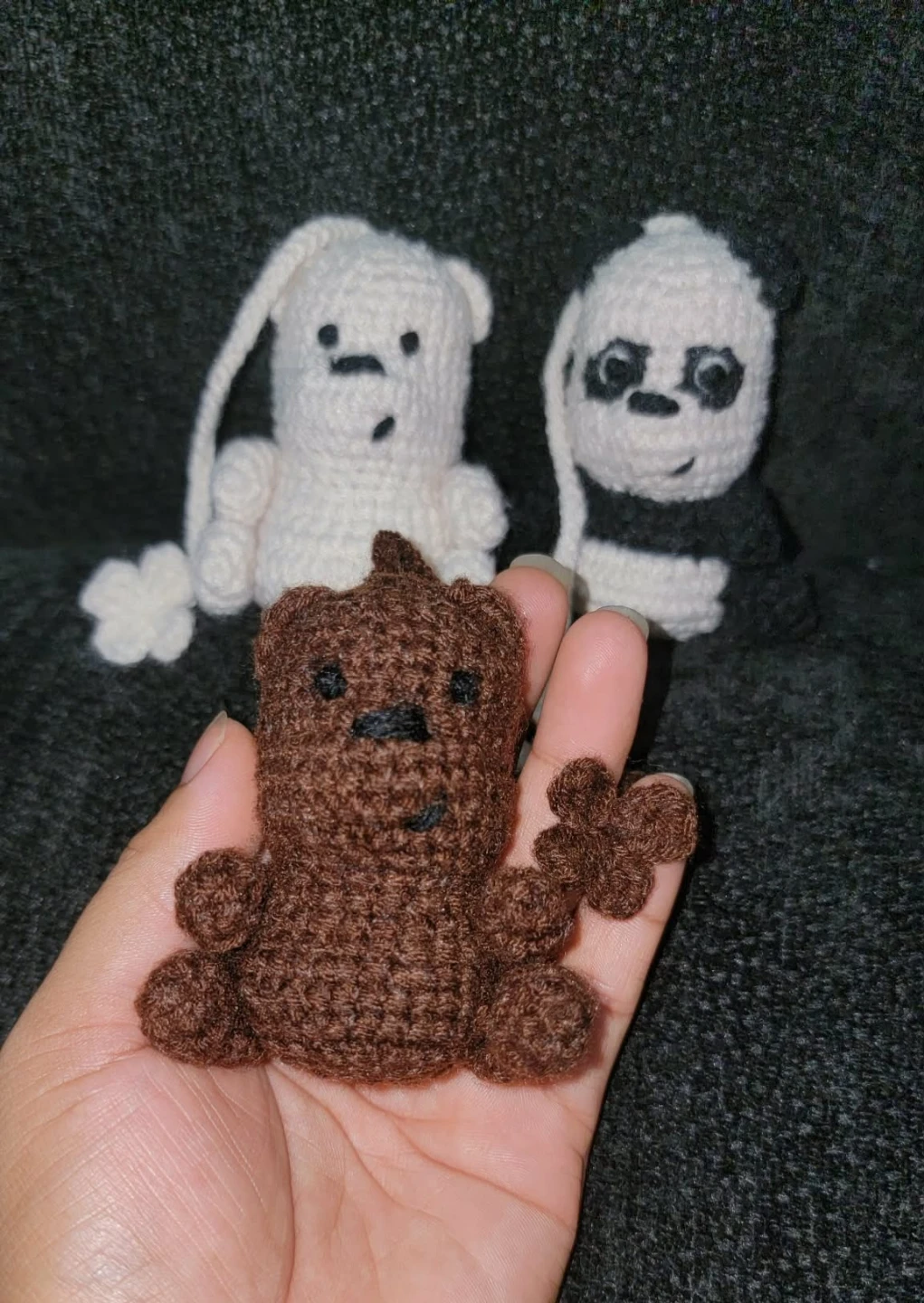Crocheted We Bare Bears Figurines Set - photo 5