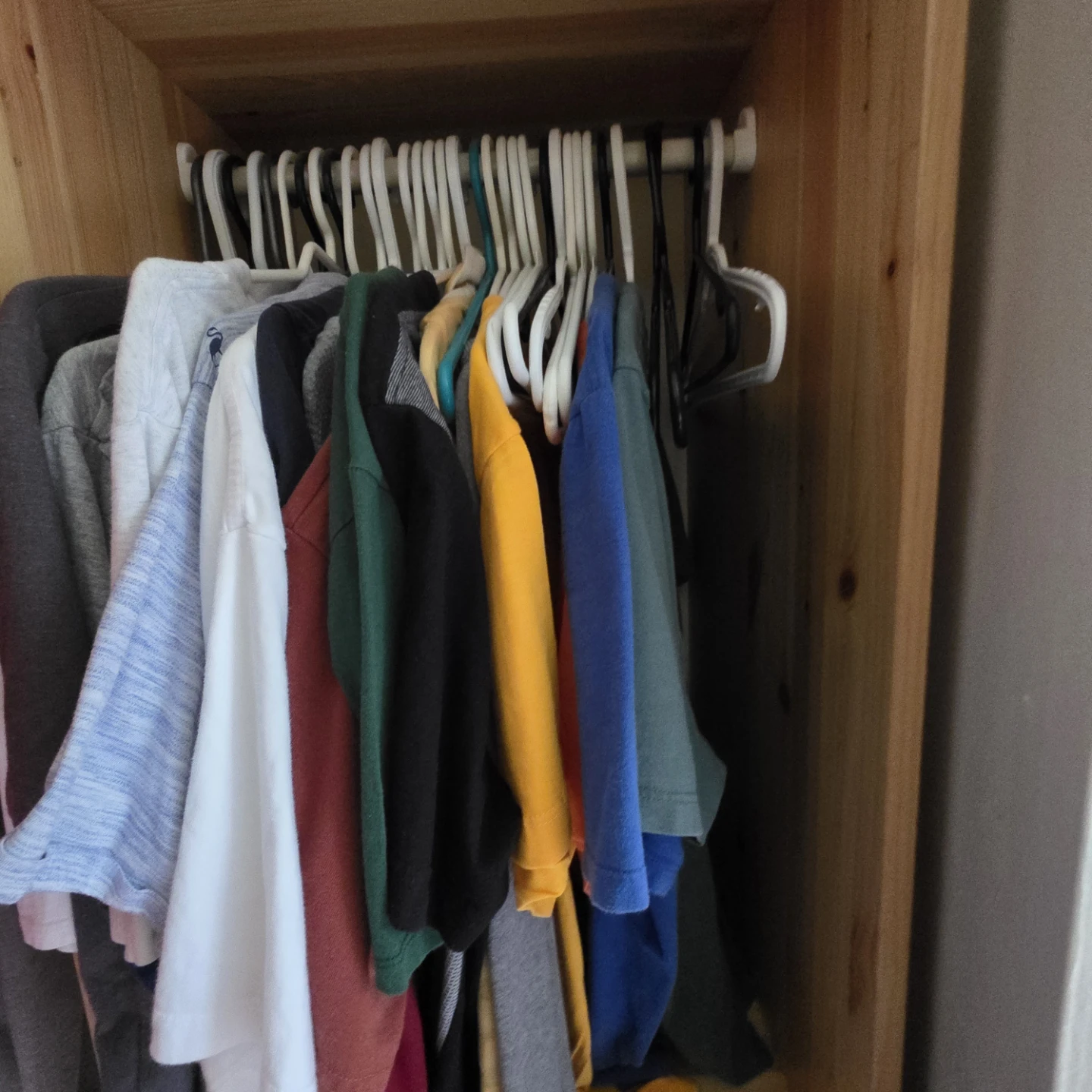 Ikea wooden tall open wardrobe - photo 3
