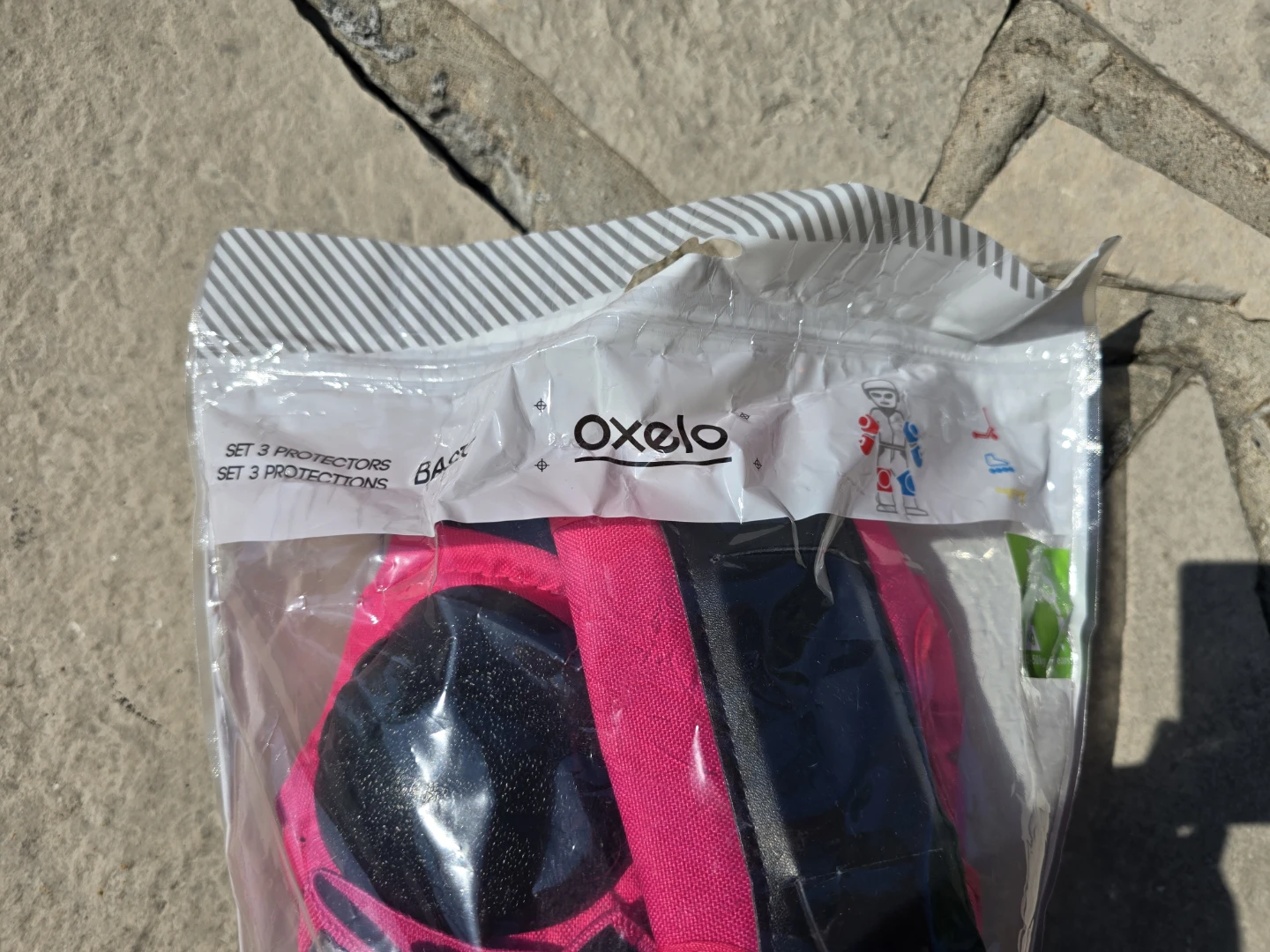 NEW kids Oxelo Protective Gear Set - Pink - photo 4