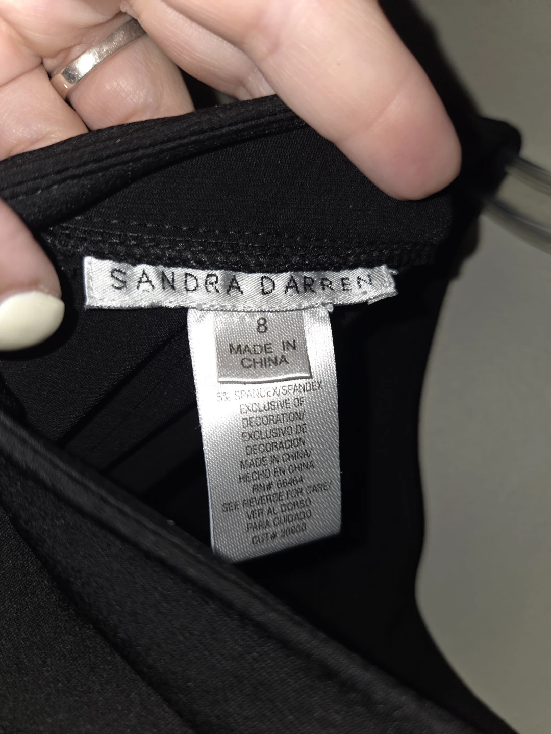 Sandra Darren Black Sleeveless Dress Size 8 - photo 5