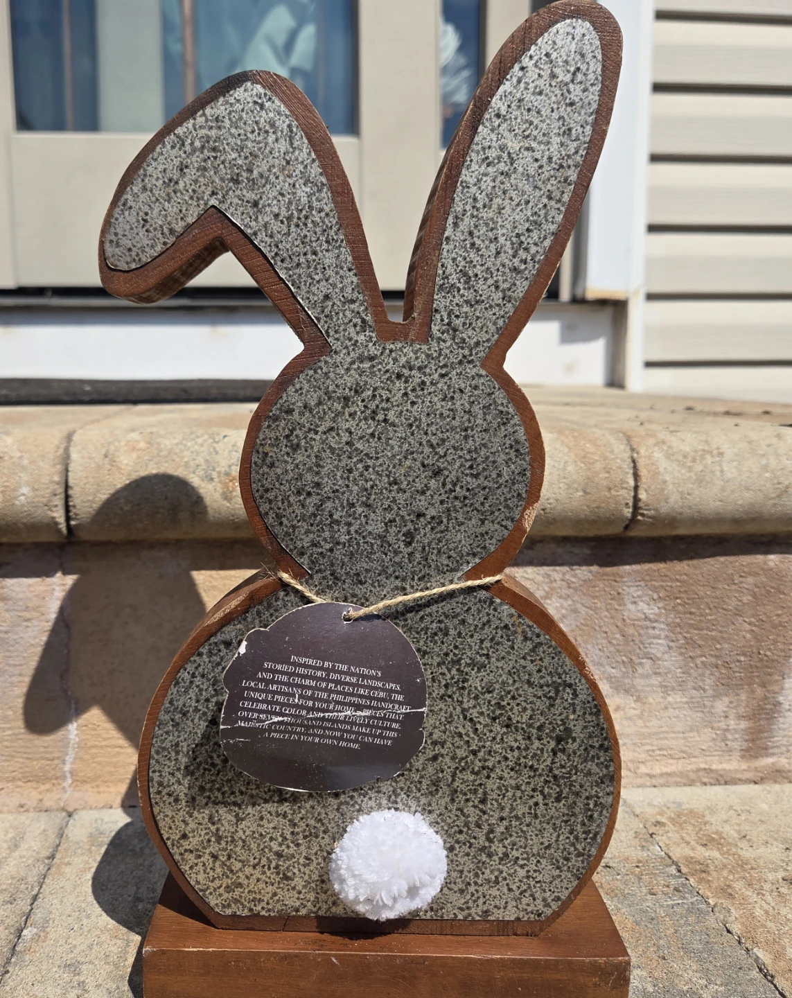 Wooden Easter Bunny Decor