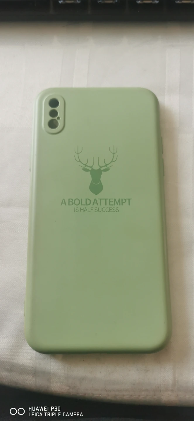 Light Green Phone Case with Deer Graphic