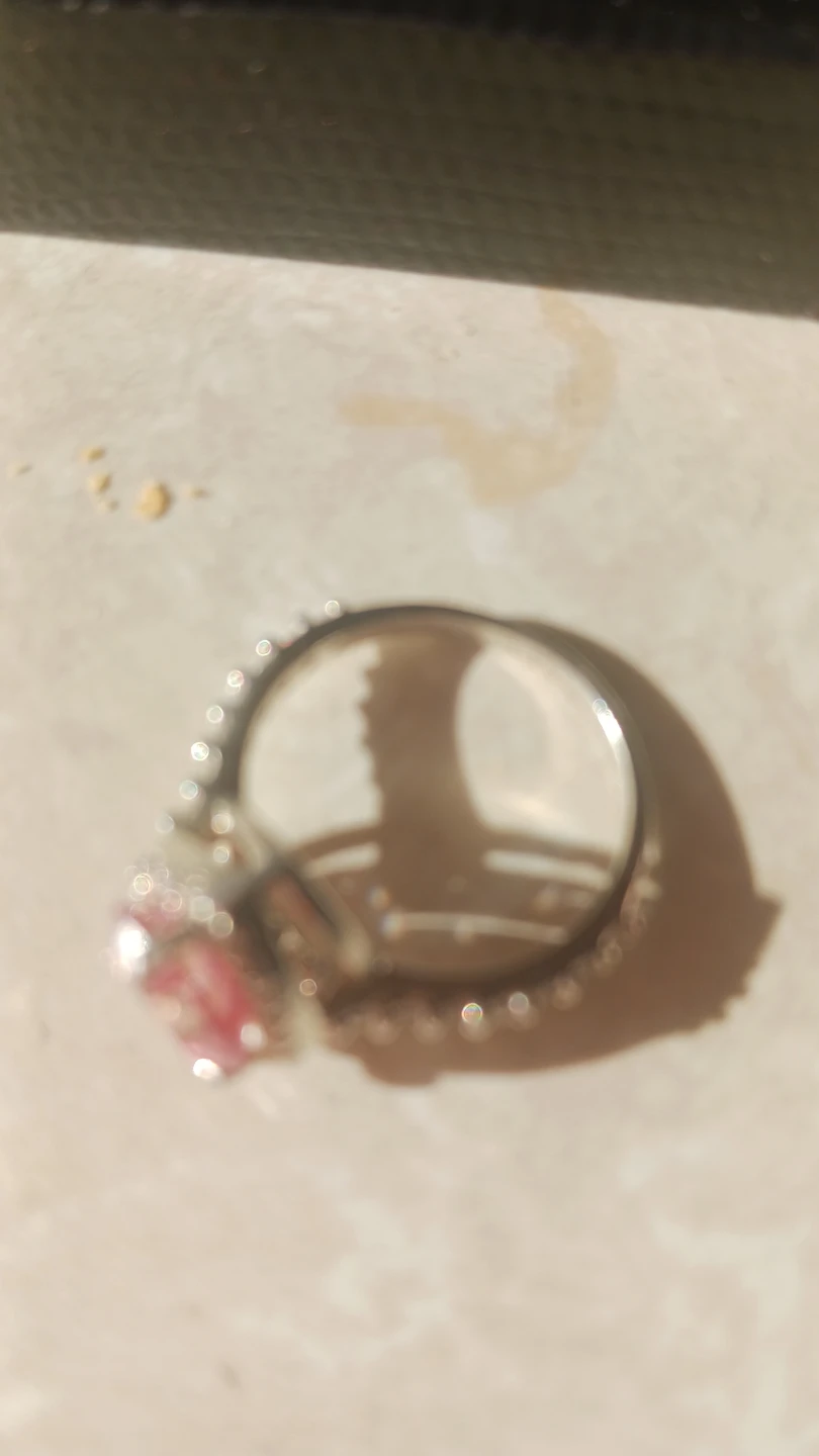 Pink Diamond Heart ring - photo 2