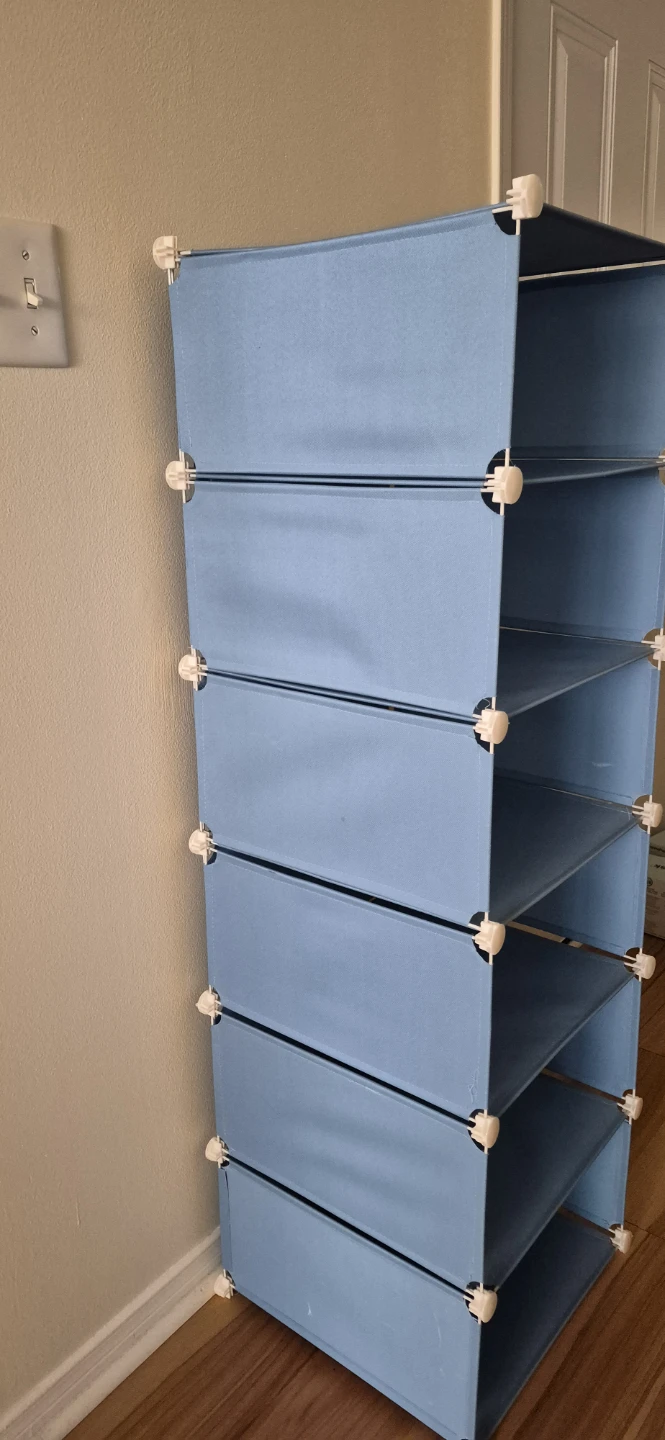 Blue 6-Tier Fabric Storage Shelf - photo 2