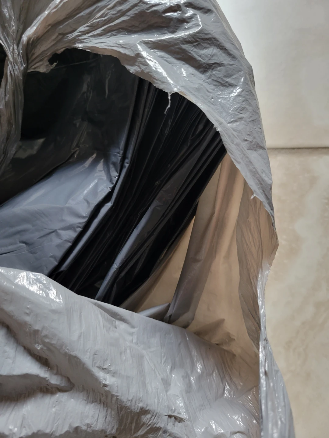 75pc large Grey Garbage Bags