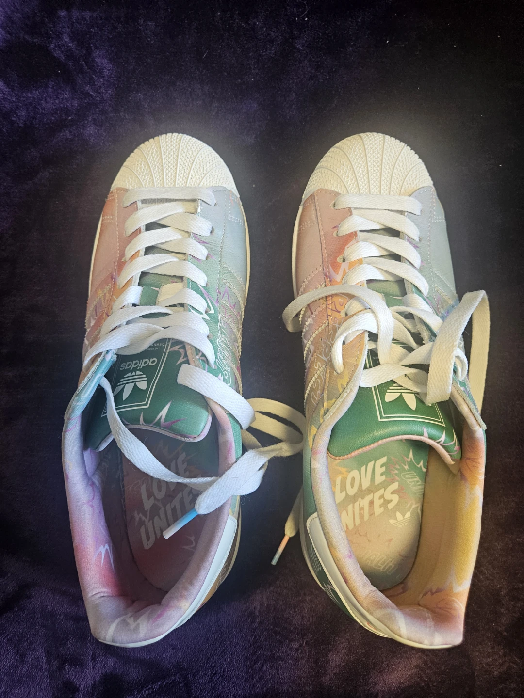 Adidas Superstar II "Love Unites" shoes