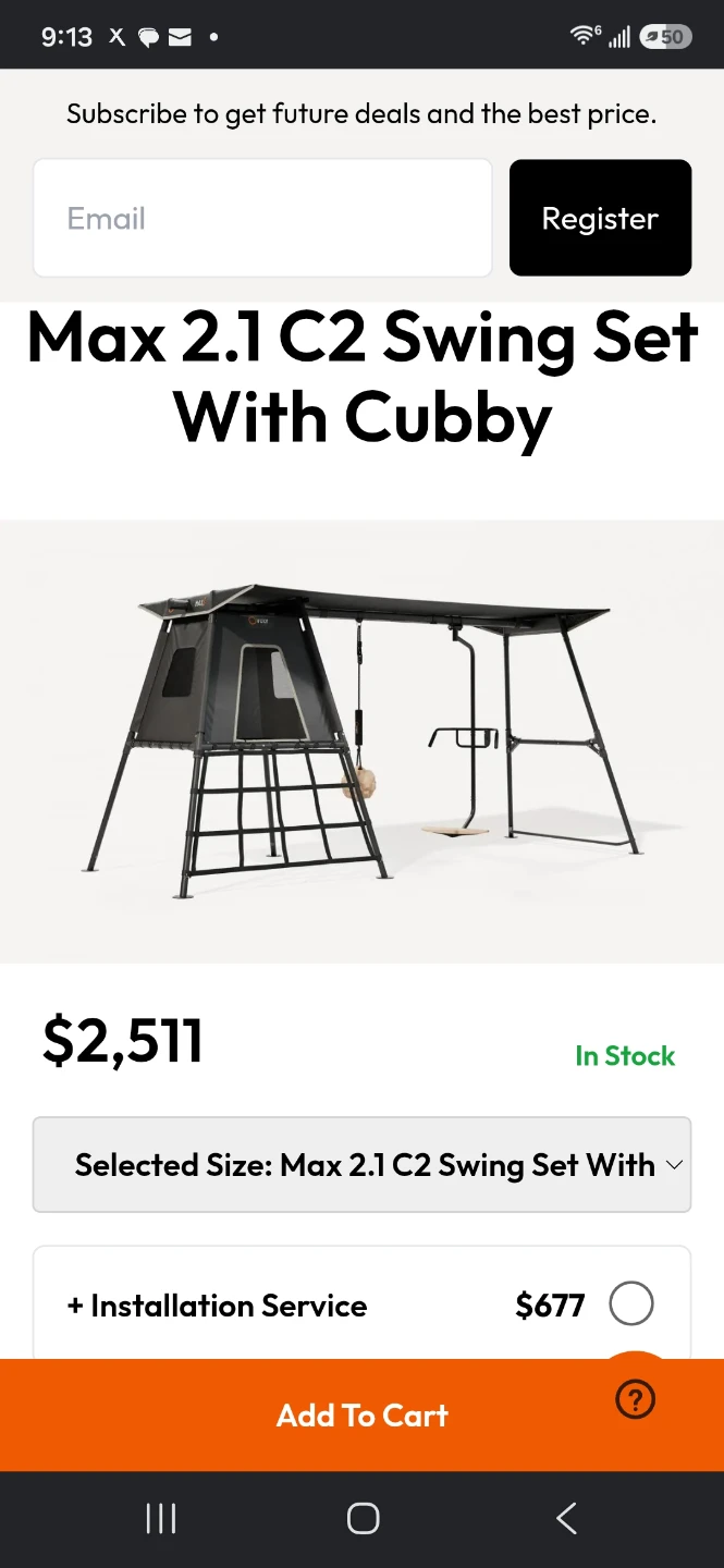 Swing set vuly