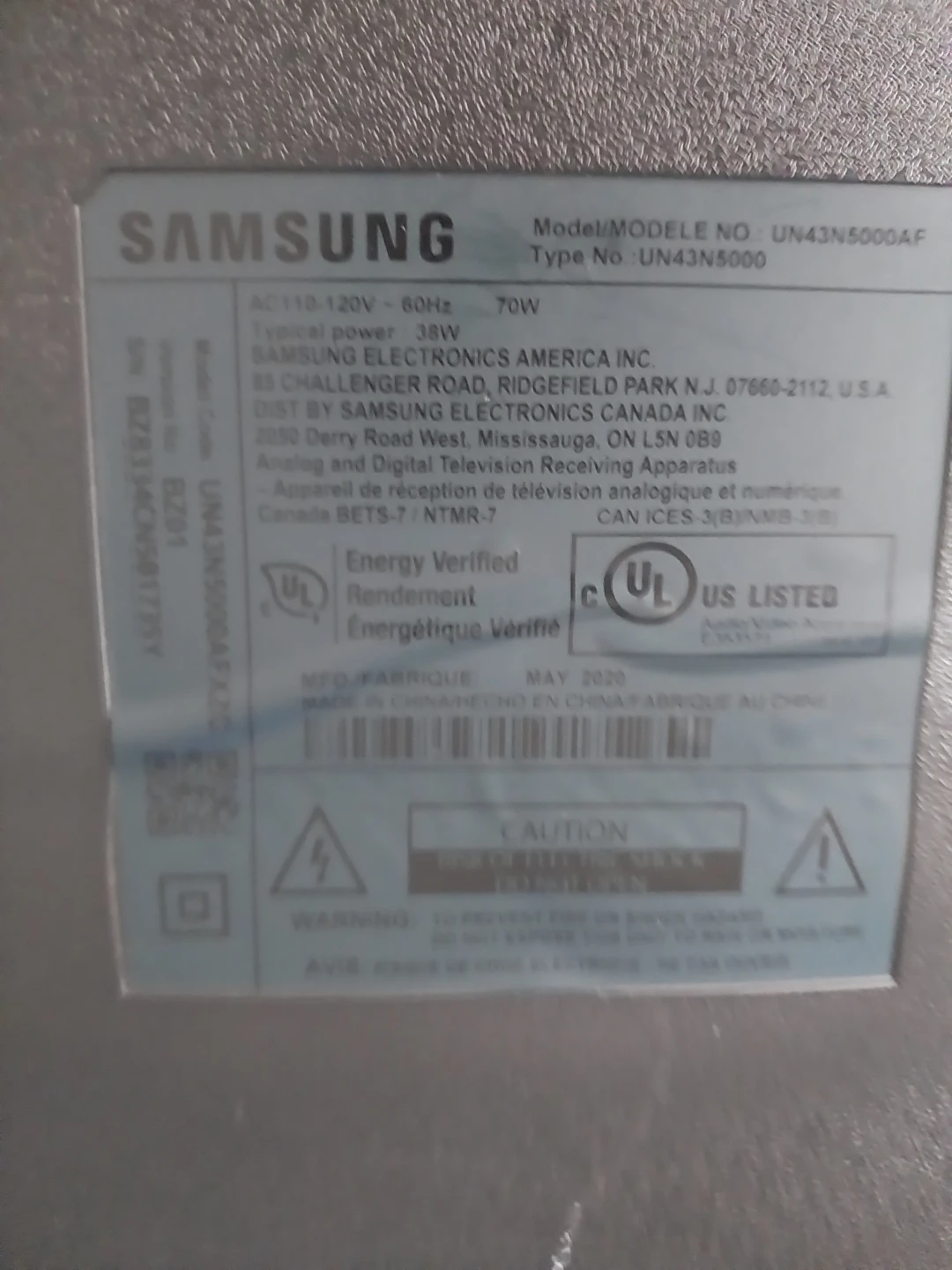 Samsung 43" 4K UHD Smart TV UN43N5000AF - photo 3