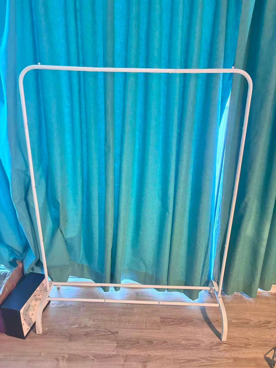 White Metal Clothes Rack