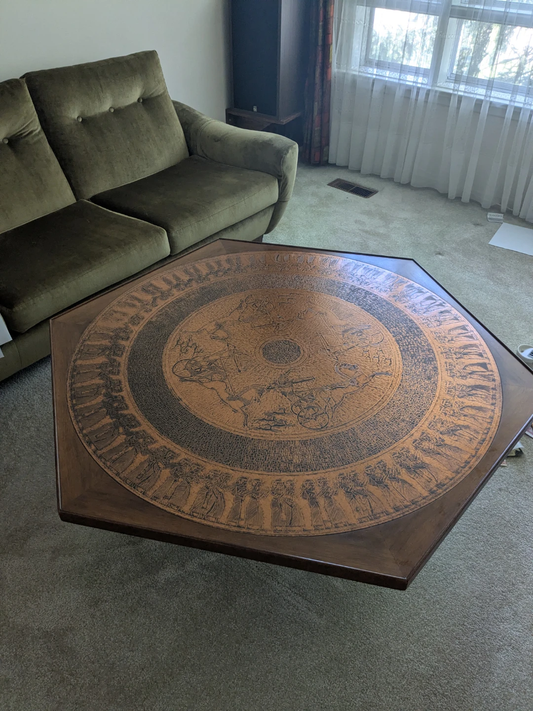 Copper top coffee table - photo 2