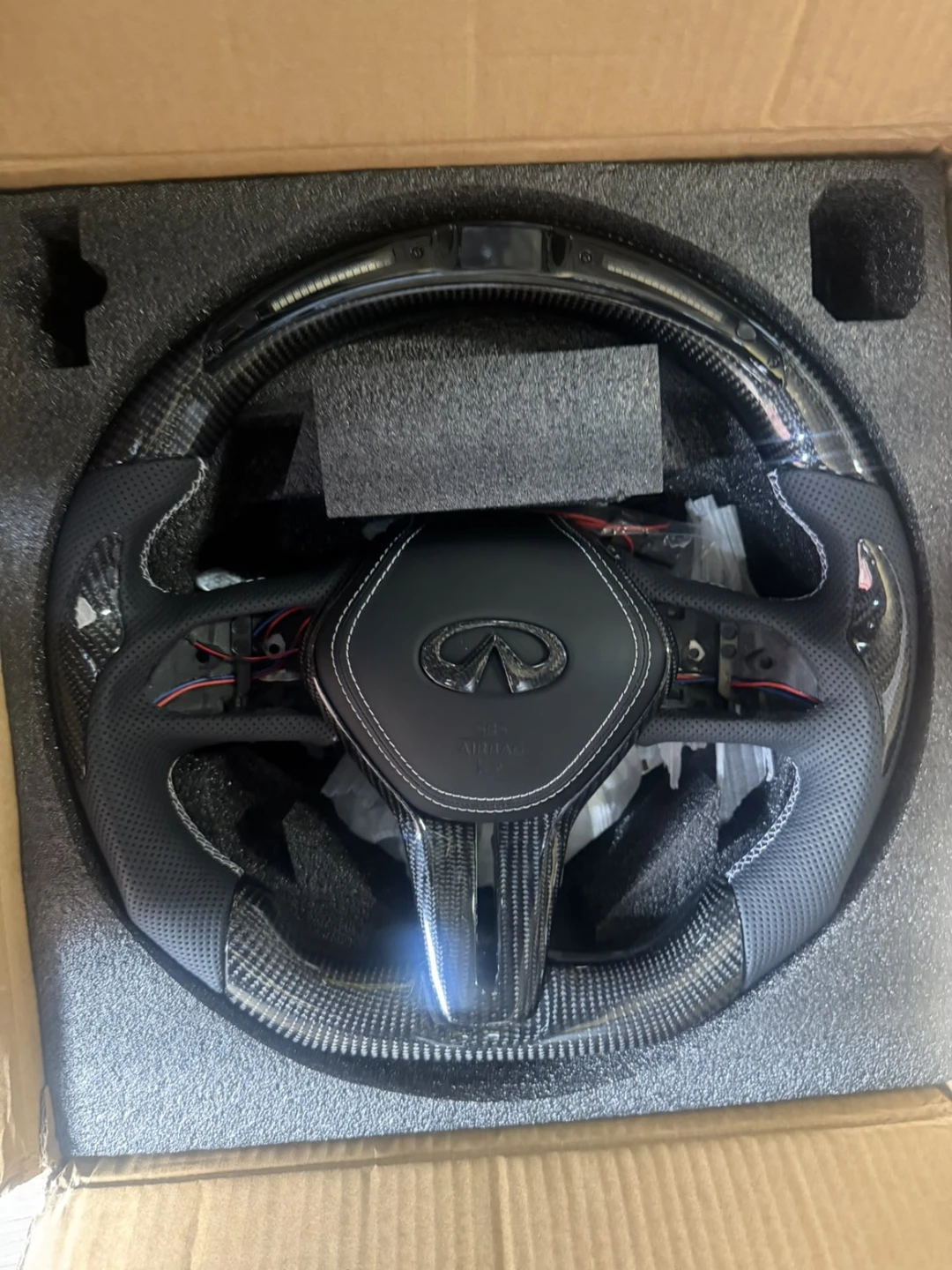 Carbon Fiber LED Steering Wheel