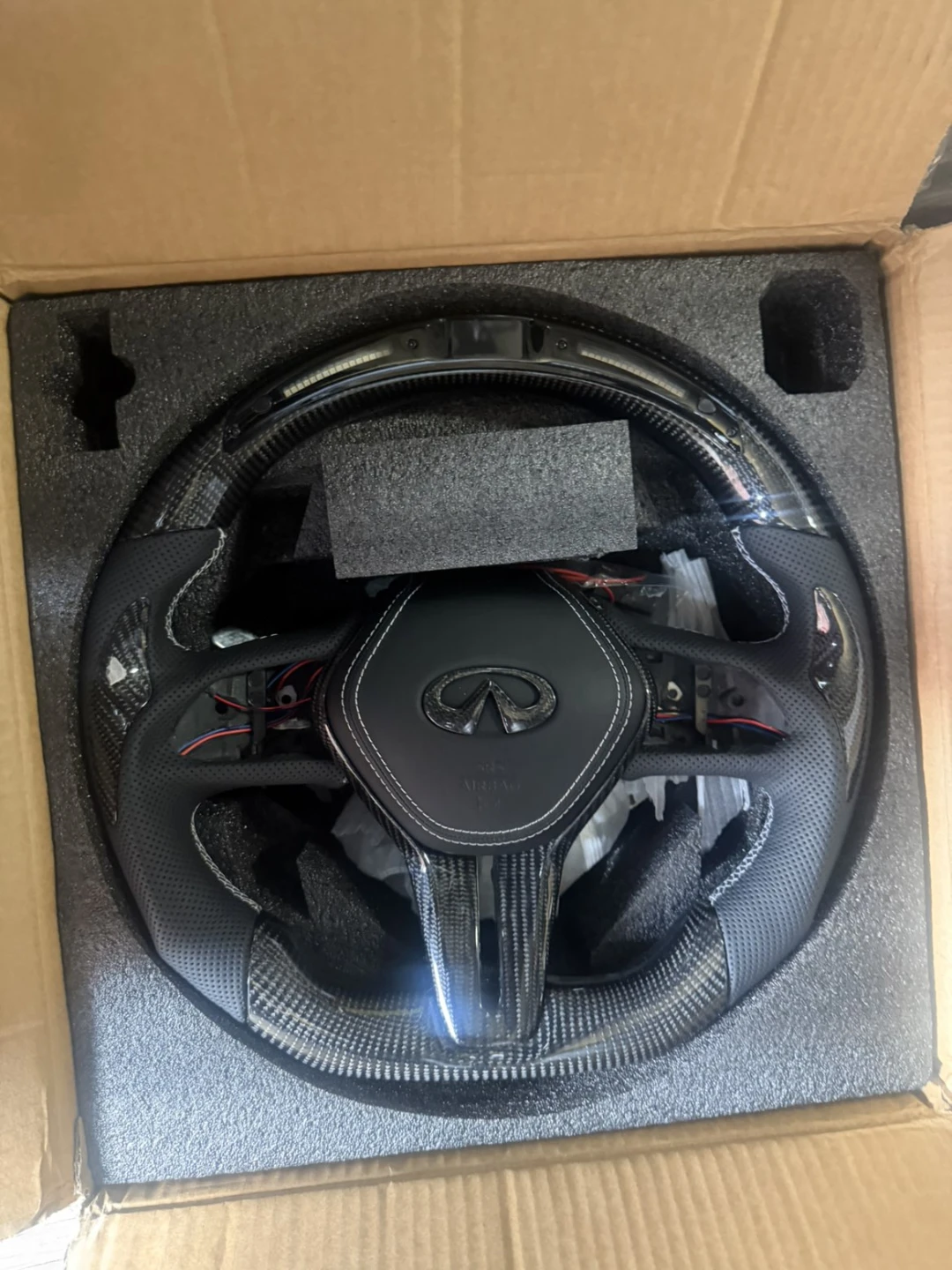 Carbon Fiber LED Steering Wheel - photo 2