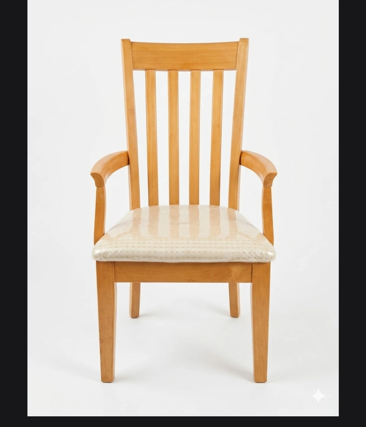 Wooden Dining Chair with Upholstered Seat