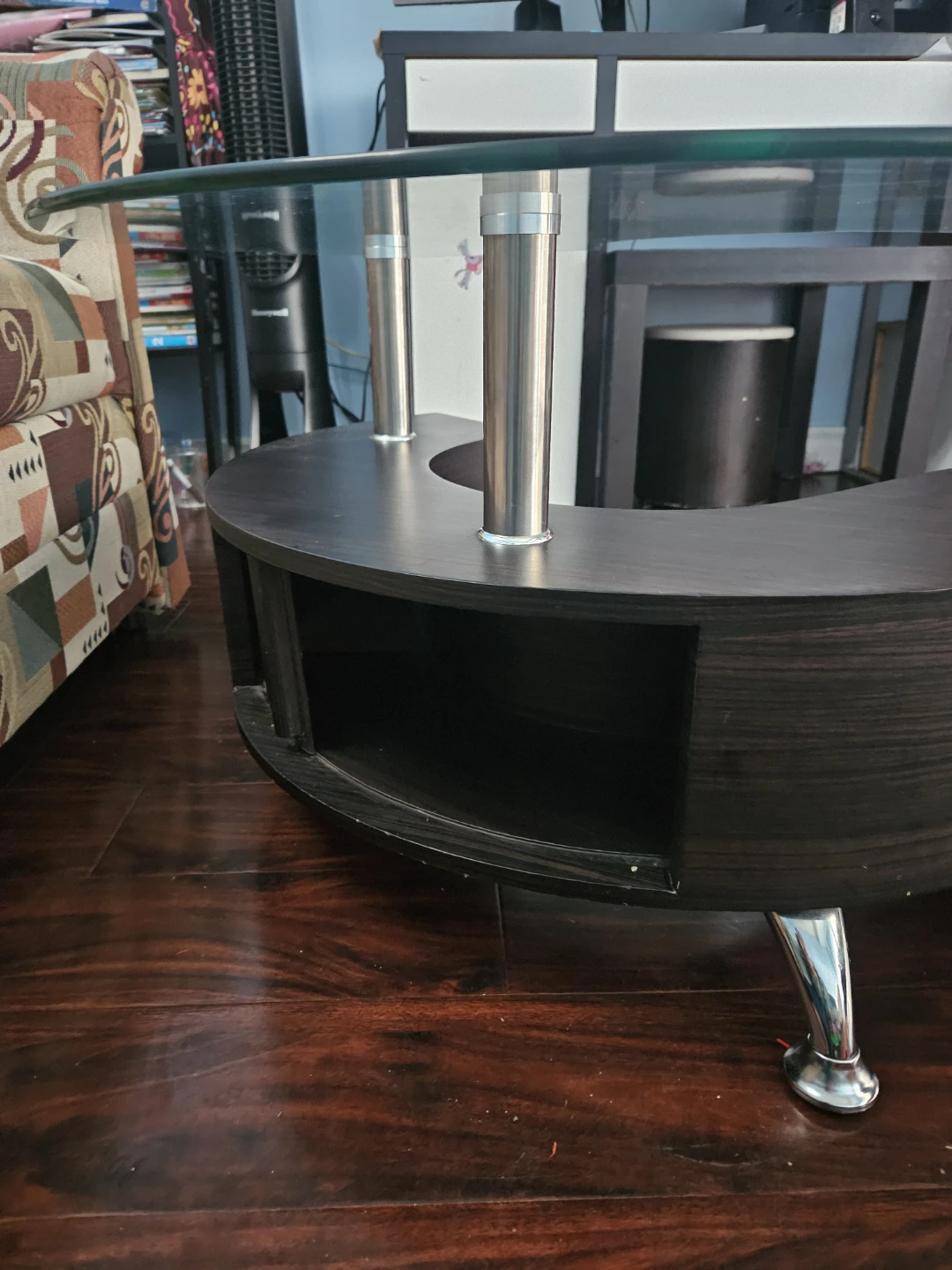 Glass and Wood Coffee Table - photo 5