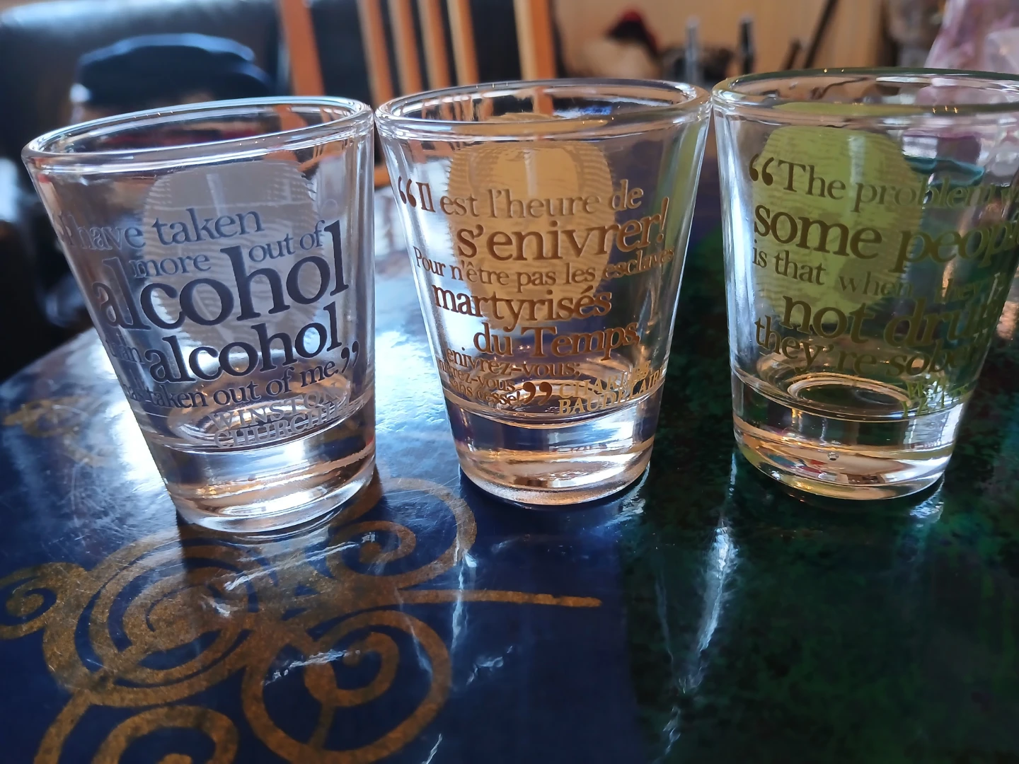 Set of 6 “Great Drinkers” shot glasses - photo 2