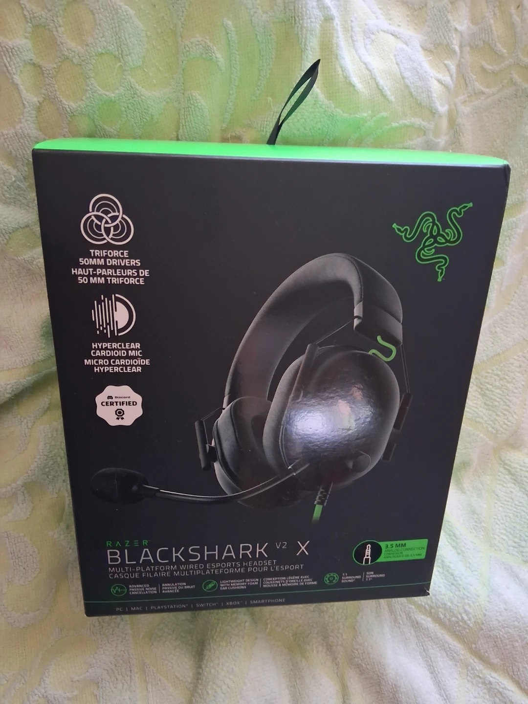 Razer Blackshark V2 X Wired Esports Gaming Headset