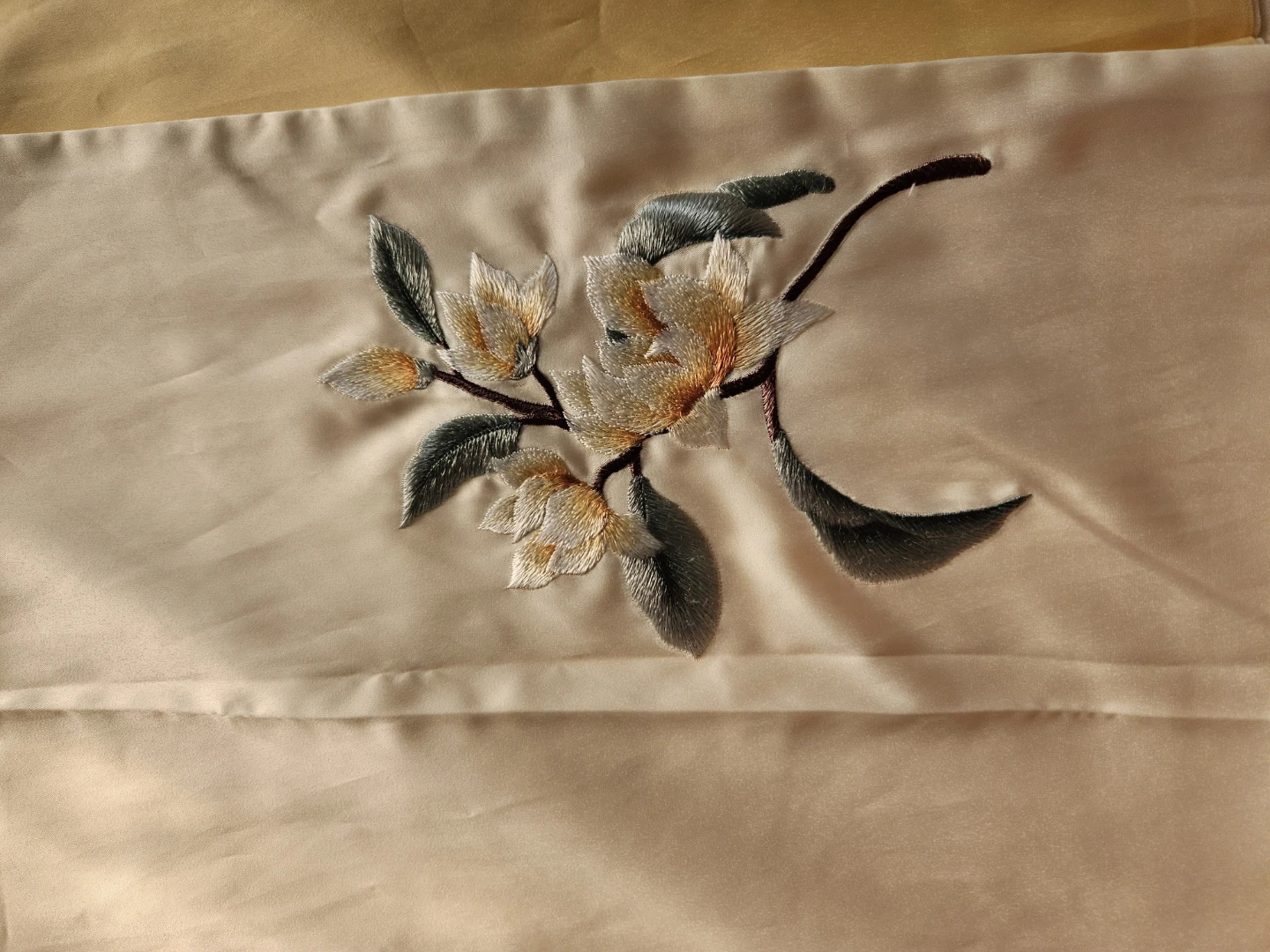 Nice scarf, handmade silk. Fabric