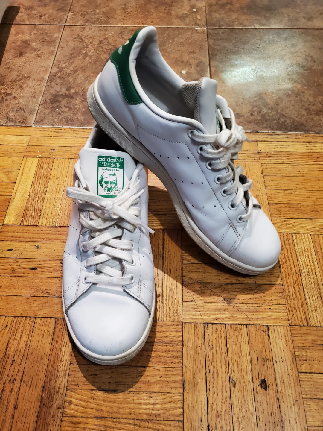 Men's Adidas Stan Smith Shoes Size 10.5 - photo 2