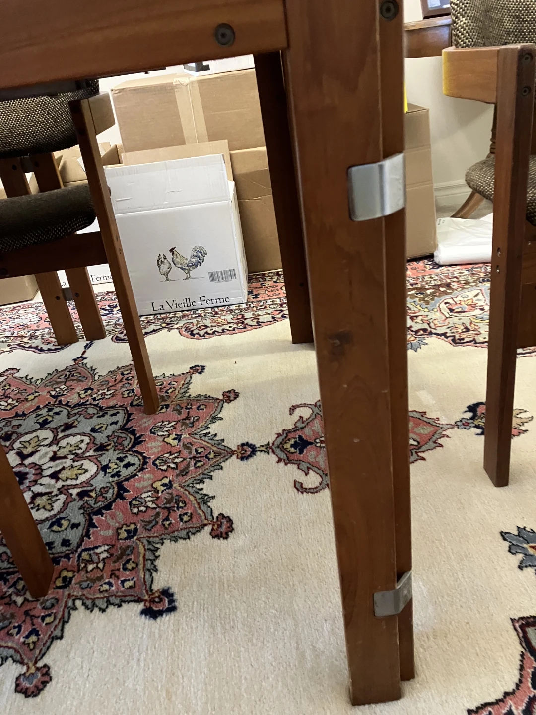 Solid Teak Dining Table and Chairs - photo 3