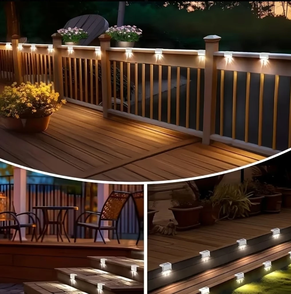 Set of 16 Solar Powered Deck Lights [Brown Color Housing] - photo 5