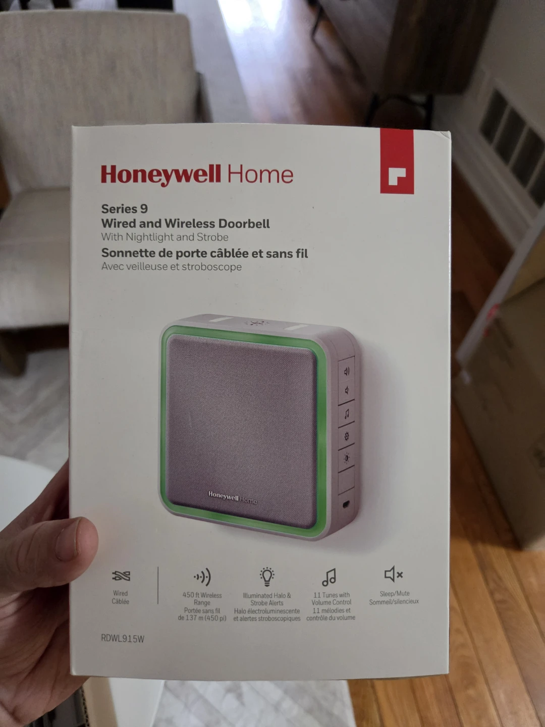 Honeywell Home Series 9 Wired and Wireless Doorbell