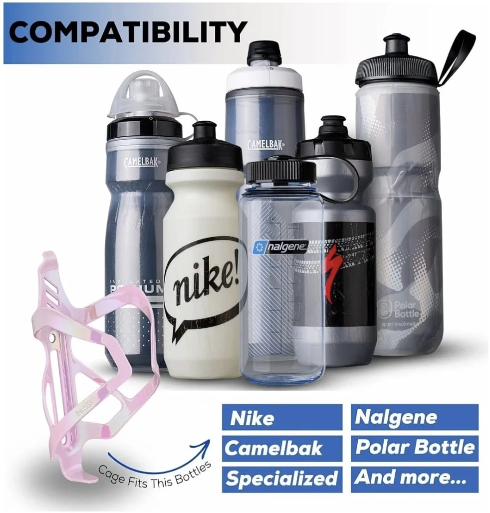 Iridescent Bike Water Bottle Cage 2 pcs - photo 5