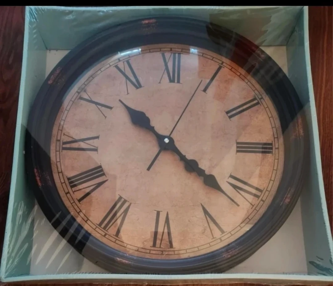 Rustic Roman Numeral Wall Clock