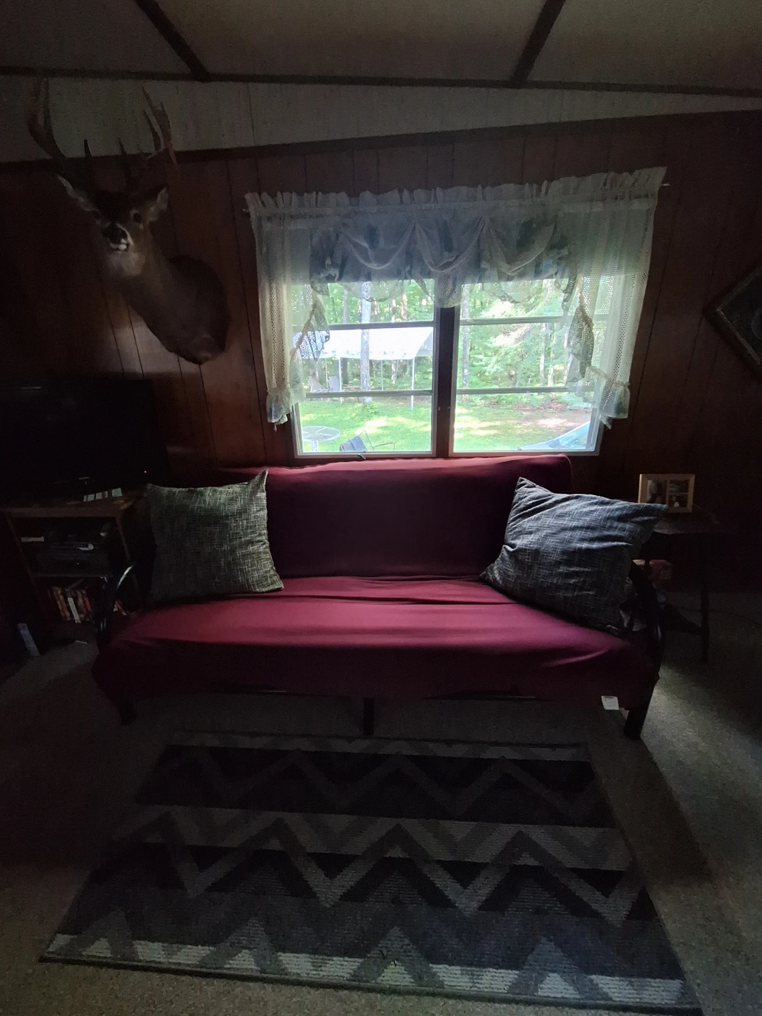 Red Futon Sofa - photo 5