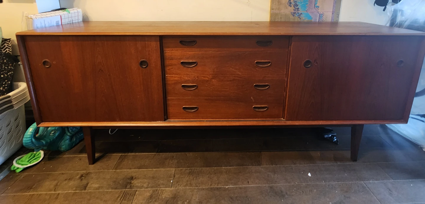 60's Danish Teak Credenza /Buffet
