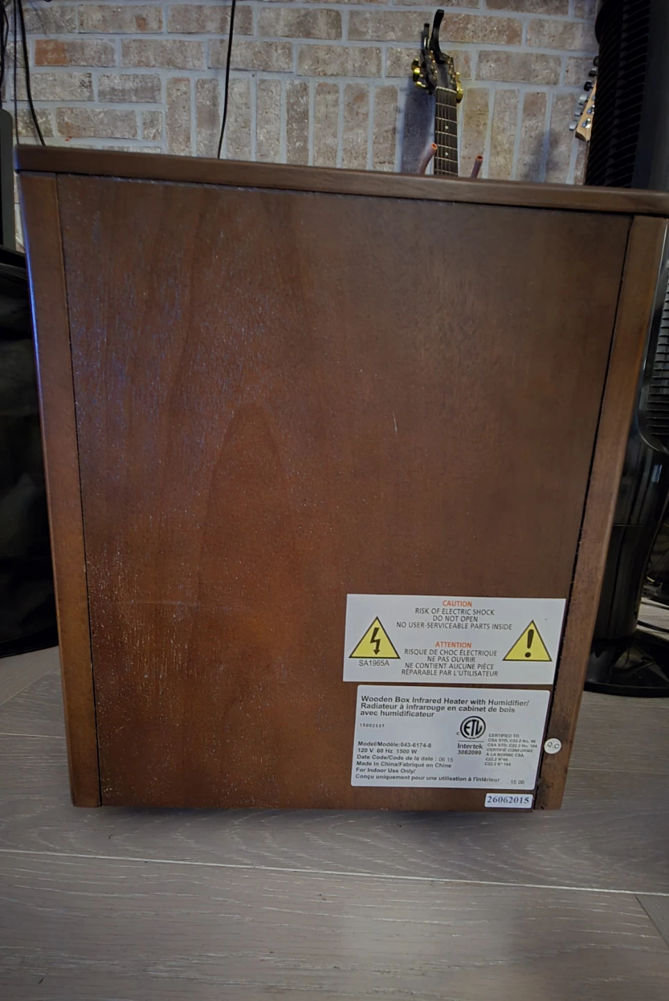 NOMA Wooden Box Infrared Heater Humidifier - photo 4