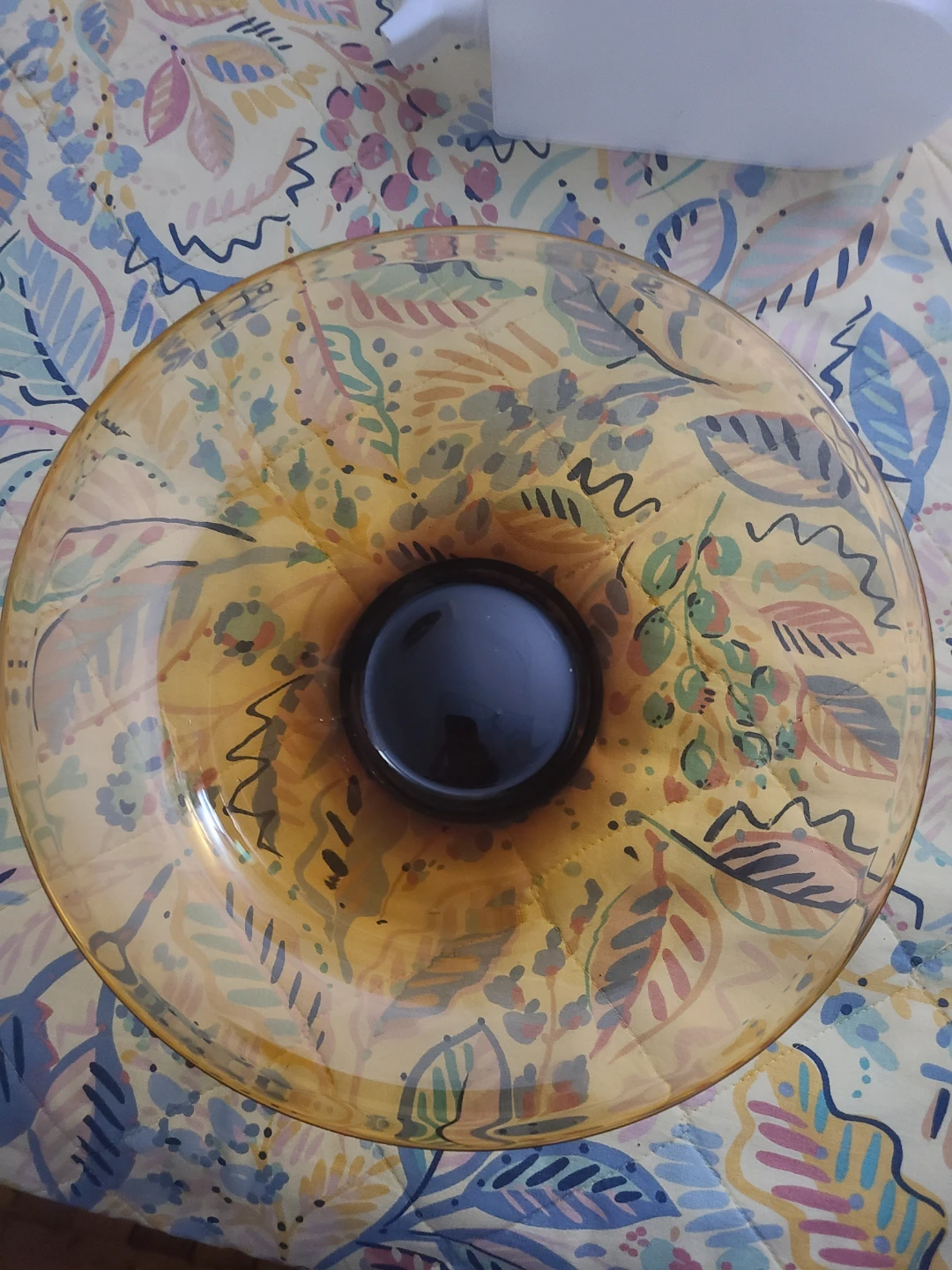 Amber Glass Bowl