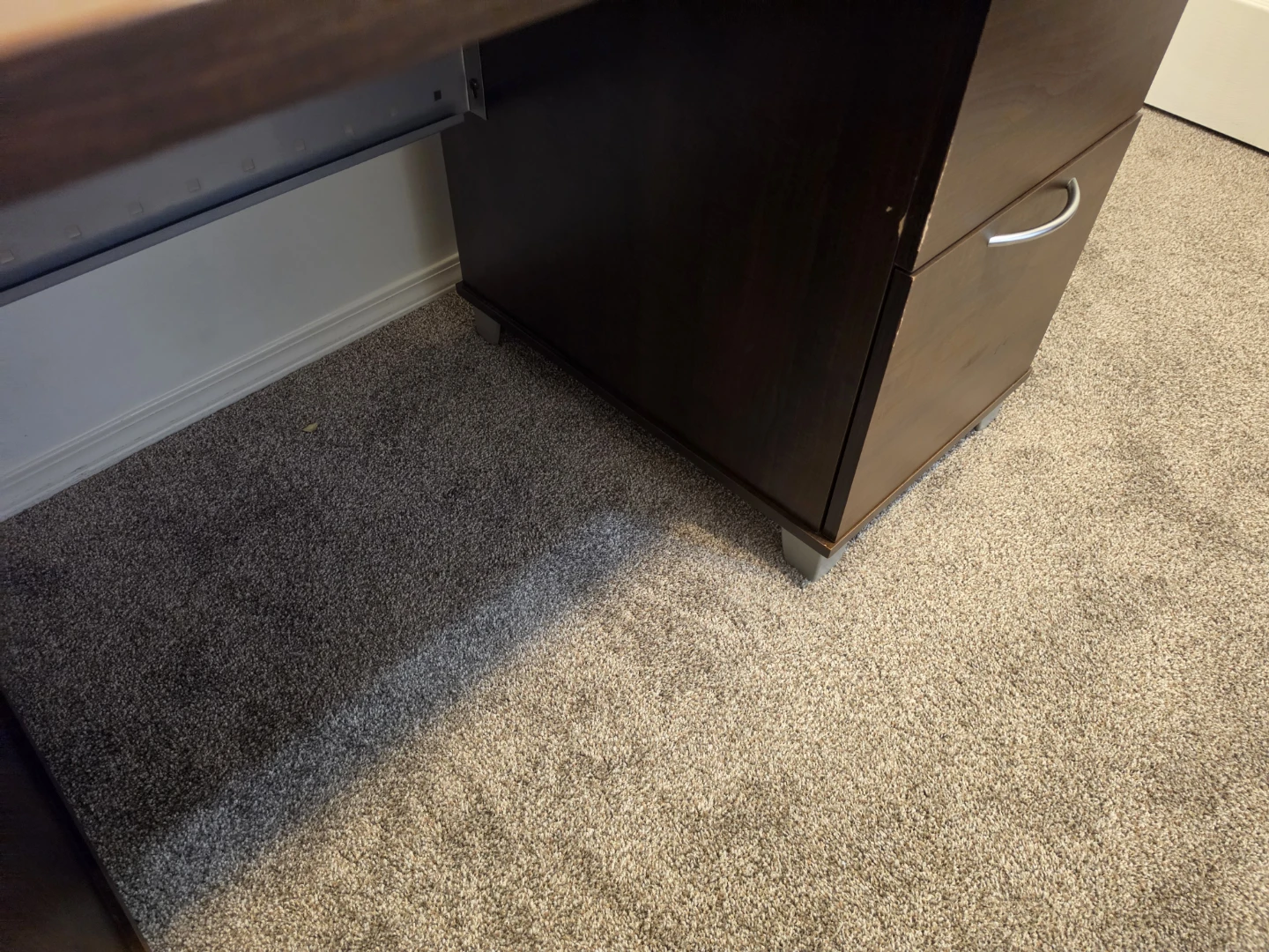 Dark Brown Desk with Storage - photo 5