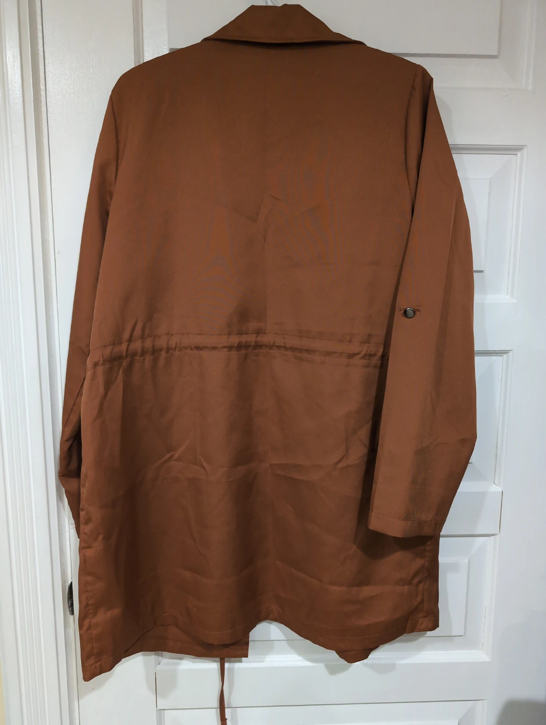 SHEIN Brown Drawstring Waist Jacket - photo 2