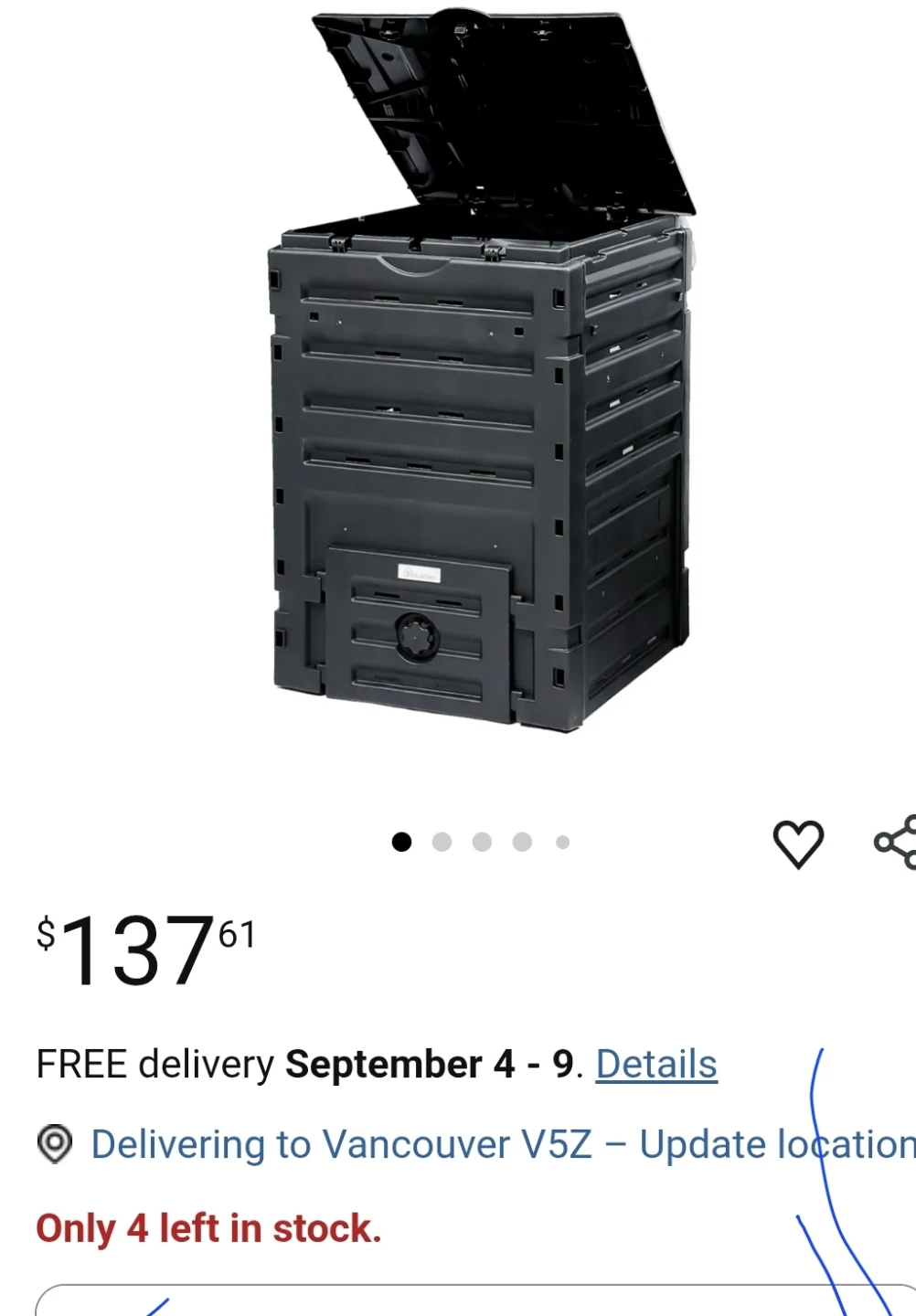 Black Compost Bin