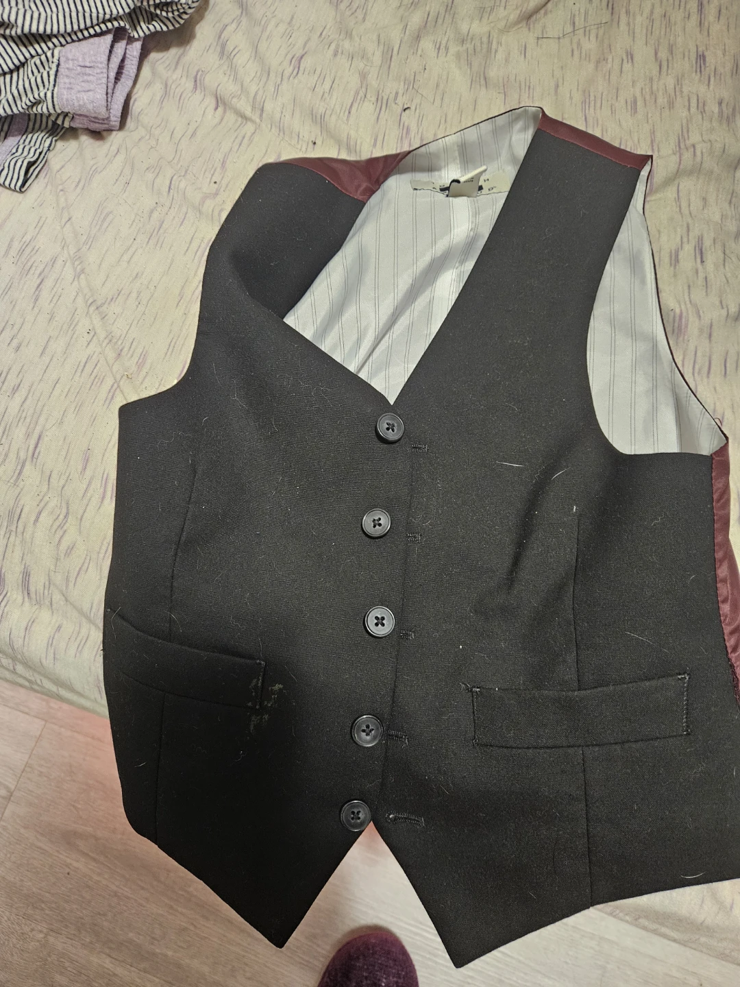 Joseph Abboud Black Vest Size 8R