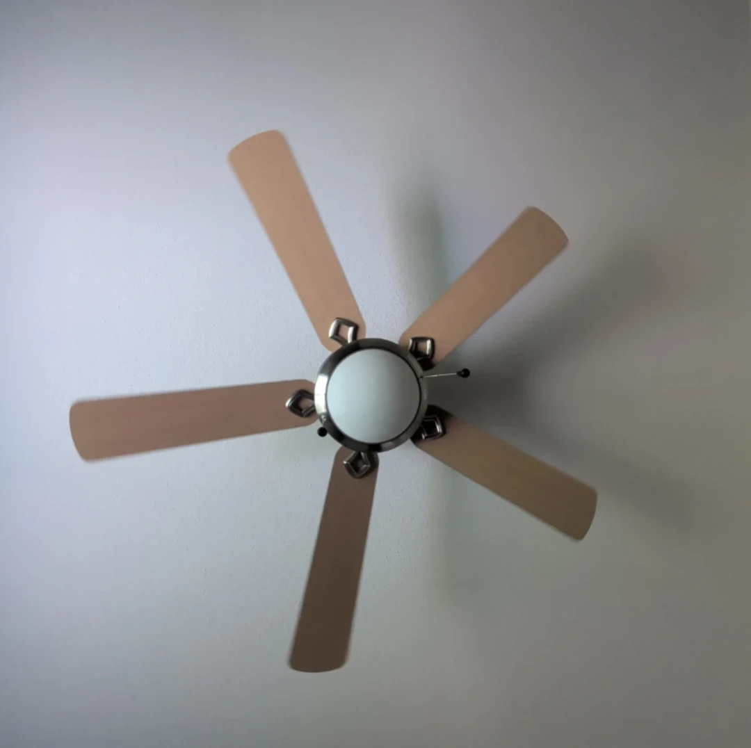 52-Inch Brushed Nickel Ceiling Fan with light kit - photo 3