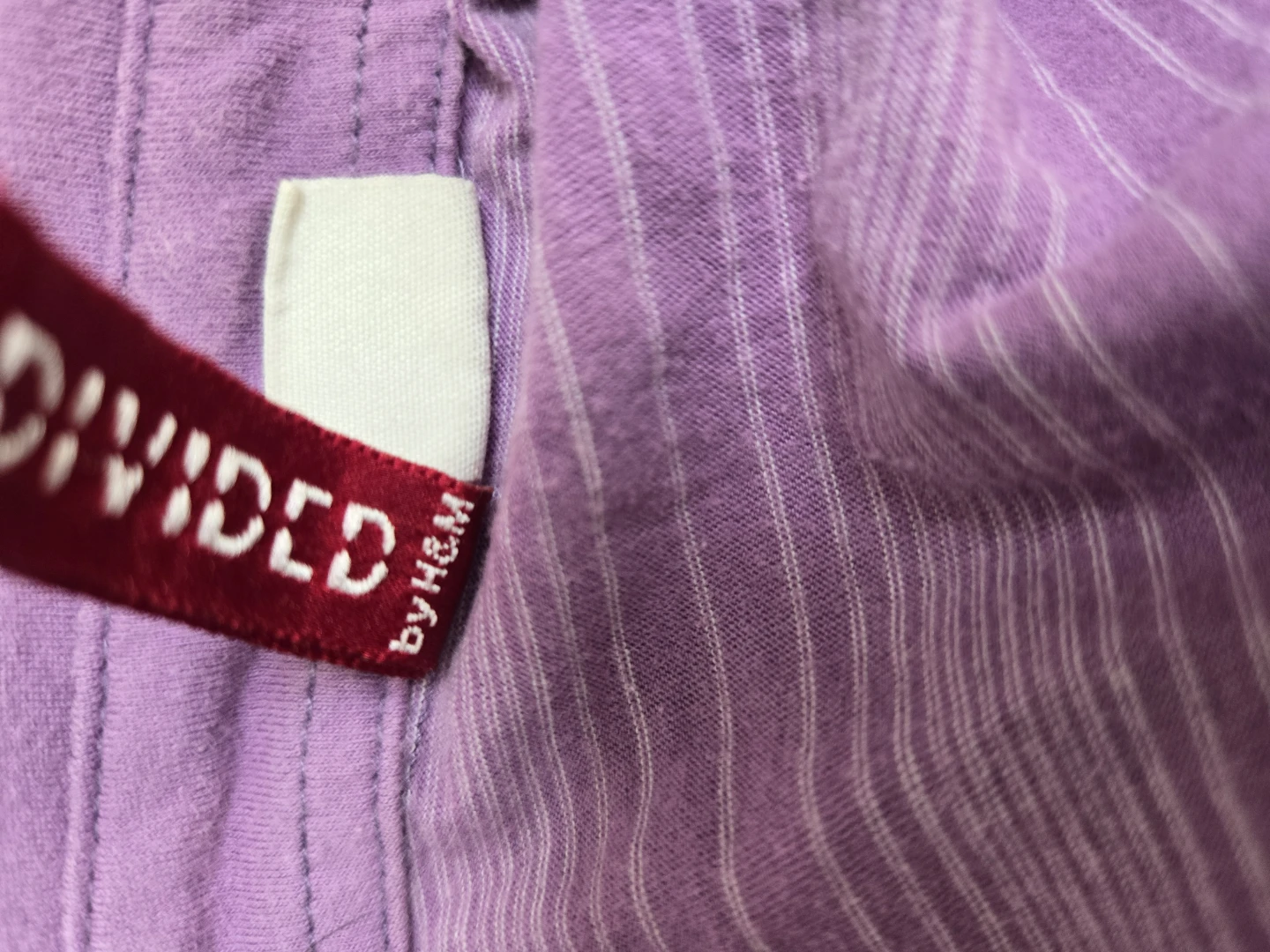 H&M - Purple Striped Polo Shirt Size 4 - photo 2