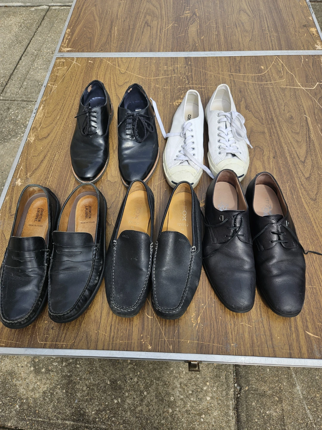 5 mens brand name leather shoes size 9 and 9.5