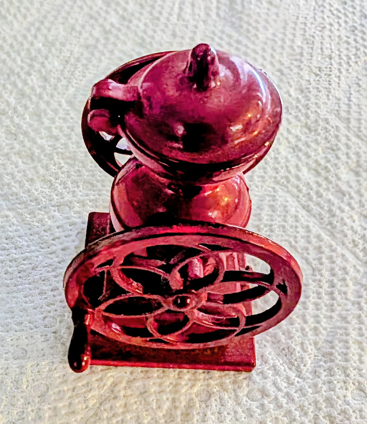 Red Coffee Grinder Pencil Sharpener - photo 2
