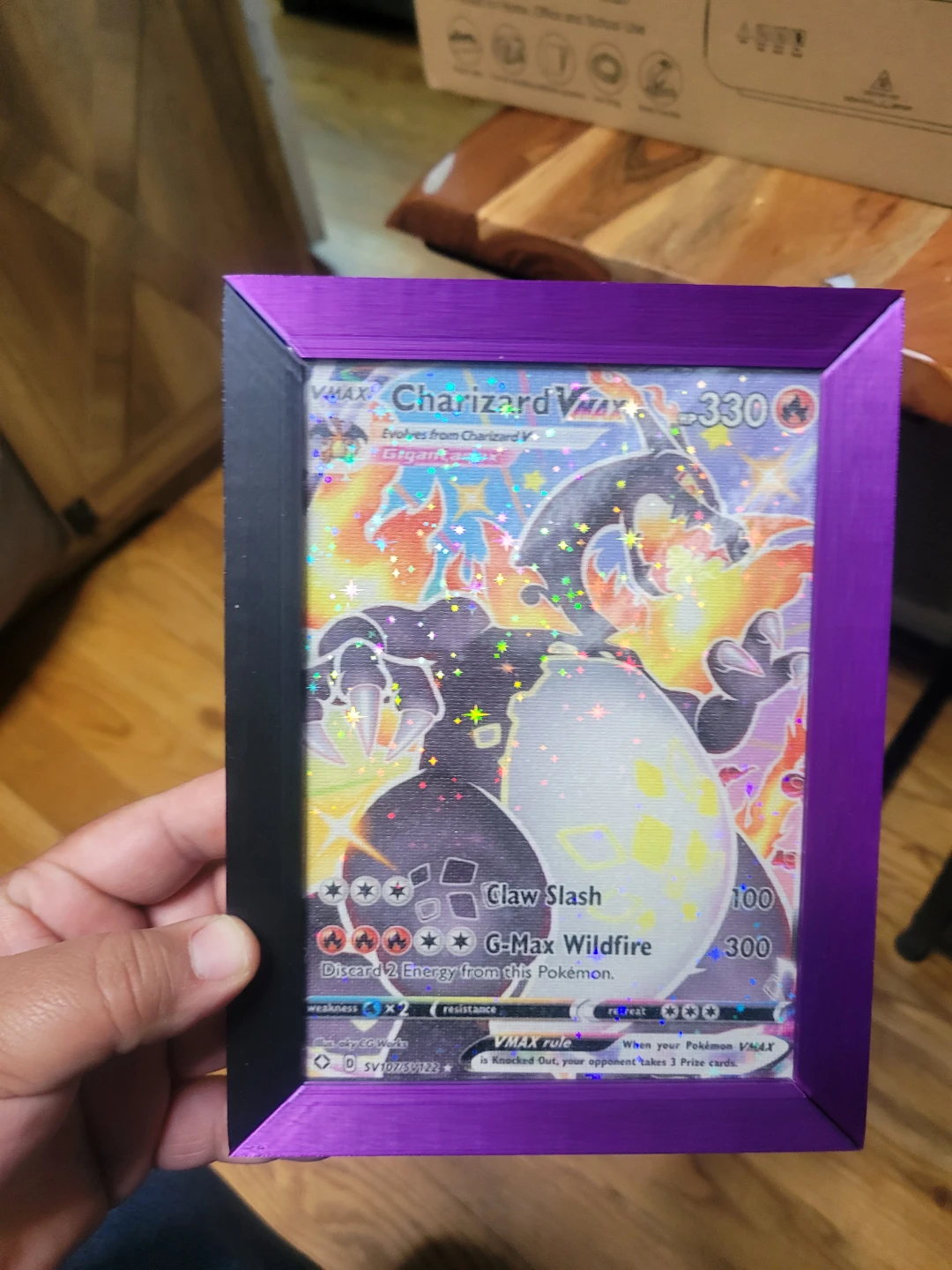 Giant Charizard VMAX Pokemon Card custom print