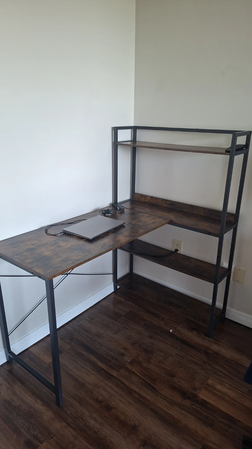 Computer Desk with Shelves
