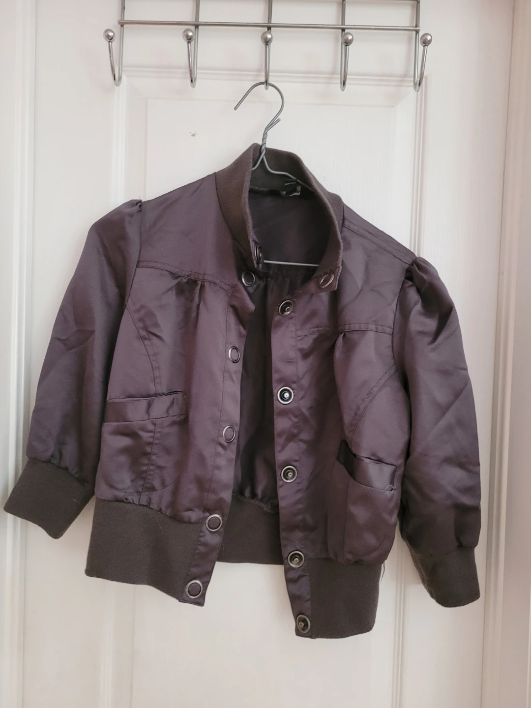 Women's Dark Grey Bomber Jacket