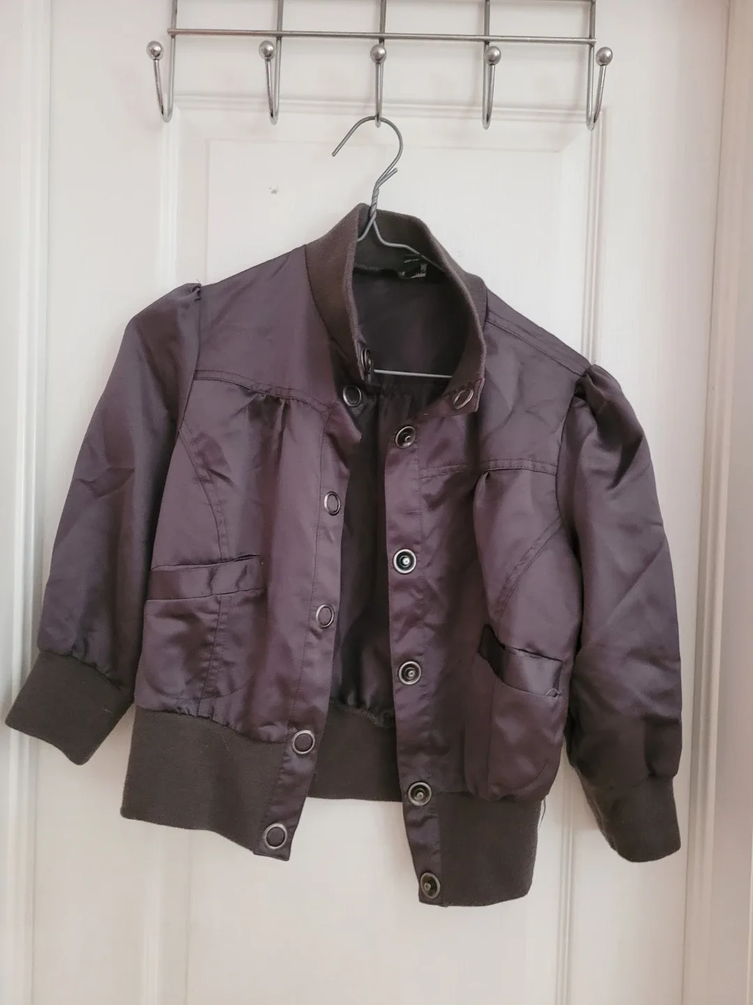 Women's Dark Grey Bomber Jacket