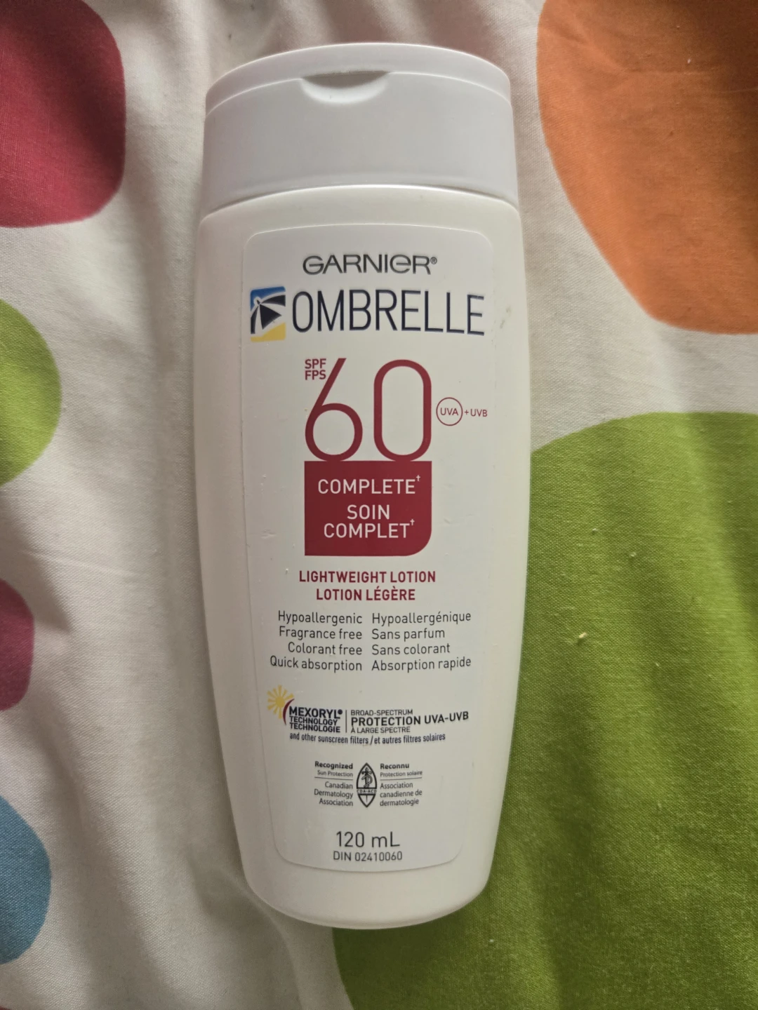 Suncream spf 60