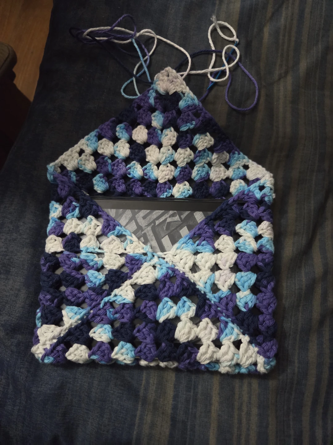 Handmade Crochet Kindle Pouch - photo 3