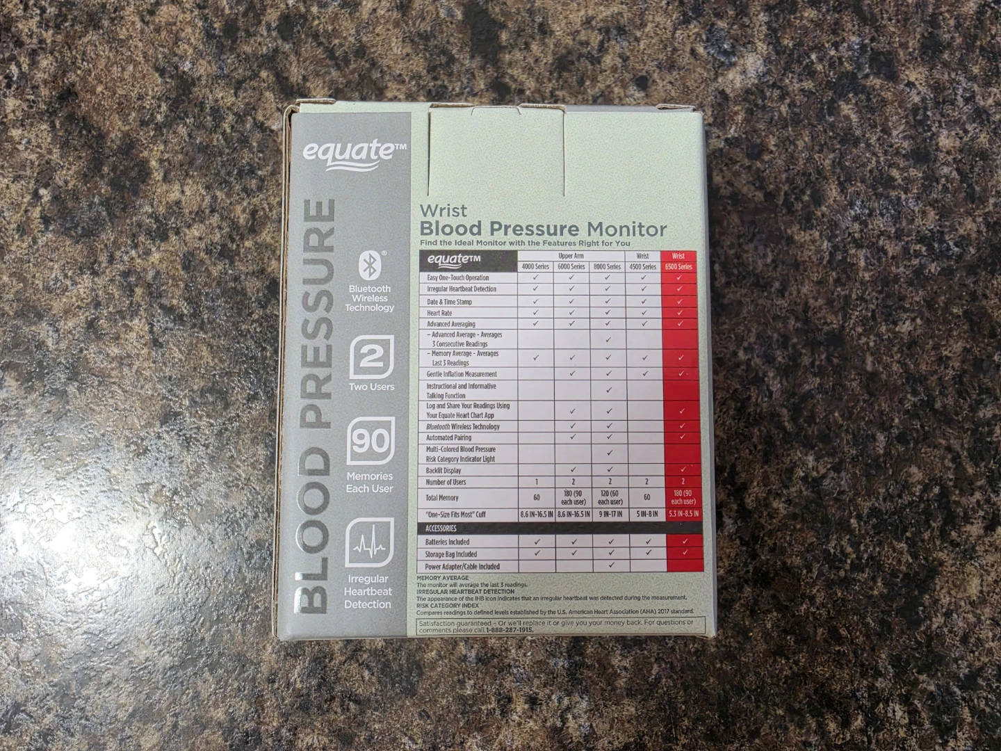 Equate 6500 Series Wrist Blood Pressure Monitor - photo 2