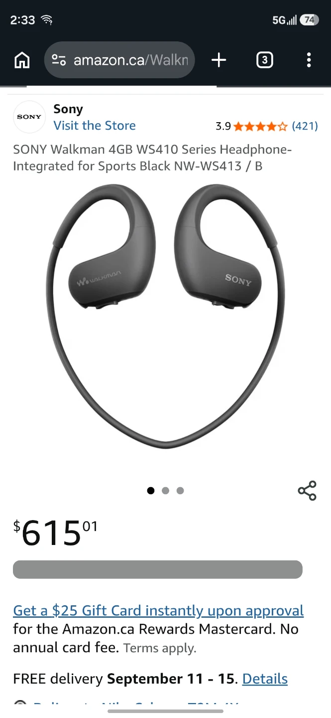 Sony Walkman NW-WS413 Headphones - photo 5